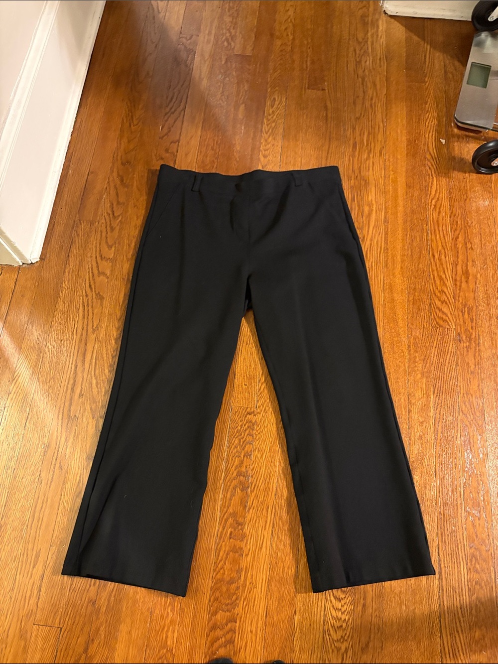 Quince Black Ultra Stretch Ponte Bootcut Pant Petite XL XLP